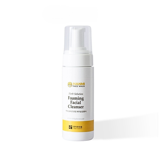 Sữa Rửa Mặt Sạch Sâu Tạo Bọt Làm Sáng Da 150ml Hỗ Trợ Mờ Vết Thâm & Tái Tạo Da Mới Hanmi Herb Solution 150ml