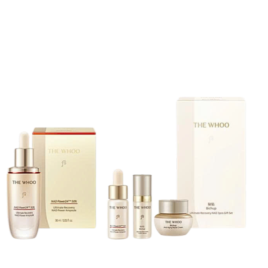 Bộ Tinh Chất Tăng Cường Hỗ Trợ Ngừa Lão Hóa Chuyên Sâu The Whoo Bichup Ultimate Recovery NAD Power Ampoule Special set