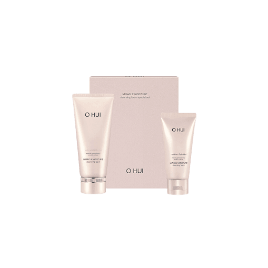 Bộ Sữa Rửa Mặt Dưỡng Ẩm OHUI Miracle Moisture Cleansing Foam (200ml +100ml)