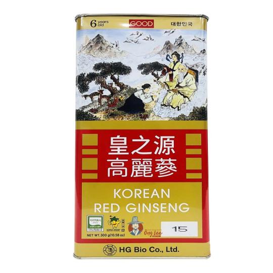 Hồng sâm củ khô hộp thiếc HG Bio 300g