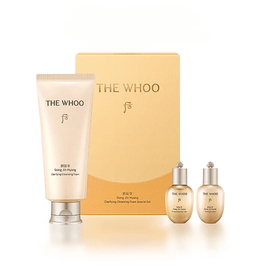 Bộ sản phẩm rửa mặt The Whoo Gong Jin Hyang Clarifying Cleansing Foam Special Set