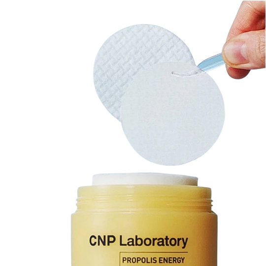 Bông dưỡng da keo ong phục hồi căng bóng làn da CNP Propolis Ampule Pad 70 + 30 miếng