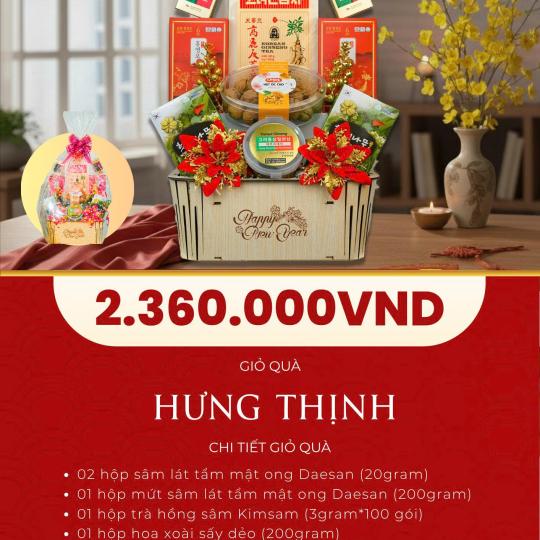 GIỎ QUÀ HƯNG THỊNH – TRAO SỨC KHỎE, GỬI PHÚC LỘC AN KHANG