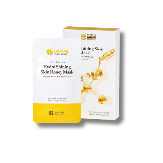Mặt nạ mật ong Herb Solution Hydro Shining Skin Honey Mash (Hộp 10 miếng)