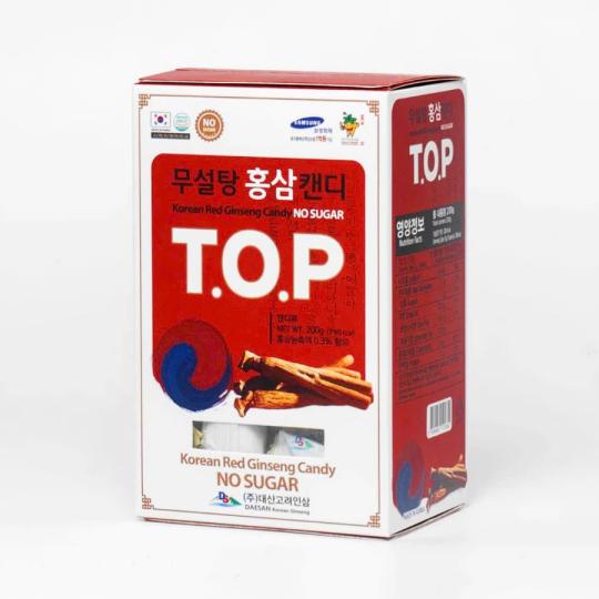 Bộ 2 hộp kẹo hộp hồng sâm TOP 200g x2 