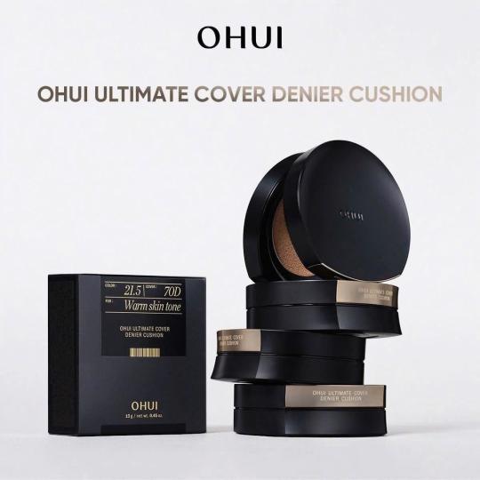 Phấn nước kiềm dầu che phủ cao mỏng nhẹ OHUI Ultimate Cover Denier Cushion SPF50/PA+++ 13G (Tặng 1 lõi)