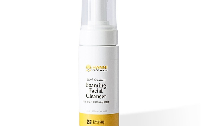 Sữa Rửa Mặt Sạch Sâu Tạo Bọt Làm Sáng Da 150ml Hỗ Trợ Mờ Vết Thâm & Tái Tạo Da Mới Hanmi Herb Solution 150ml