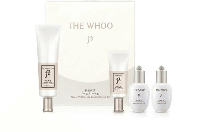 Bộ Kem chống nắng nâng tông da THE WHOO Gong jin hyang Seol Radiant White Tone Up Sunscreen SPF50+,PA++++ 50ml