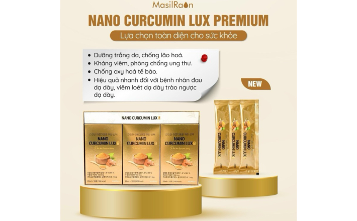 Nghệ Nano Curcumin Masilraon Lux Premium 160mg (20ml x 30 gói)