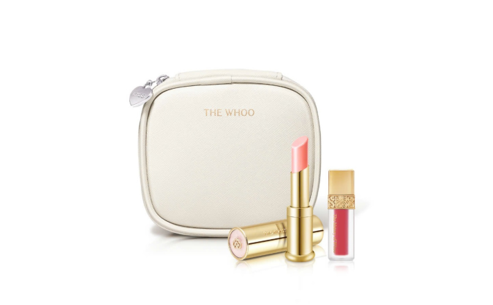 Bộ Son Whoo Gongjinhyang:Mi Glow Lip Balm 2024 Màu Pink - tặng kèm 1 son kem lì mini (bao bì ngẫu nhiên)