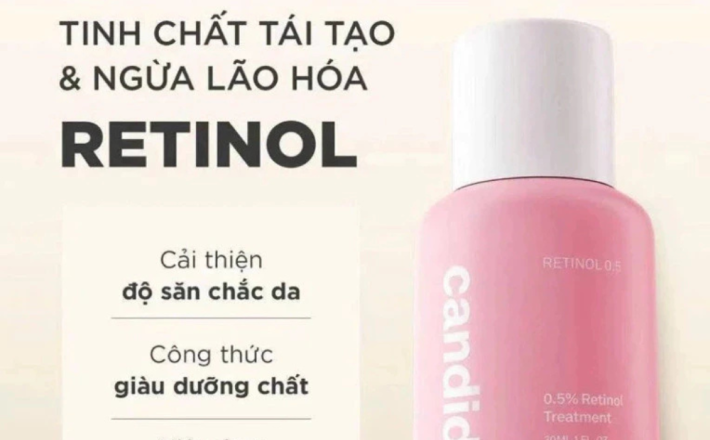 Bộ đôi hỗ trợ cải thiện và phục hồi làn da Candid Retinol 0.5% 30ml & Kem dưỡng B5 Cica 50ml