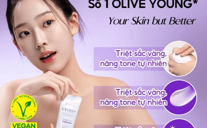Kem chống nắng trắng d 'Alba Truffle Tone Up Purple 50ml