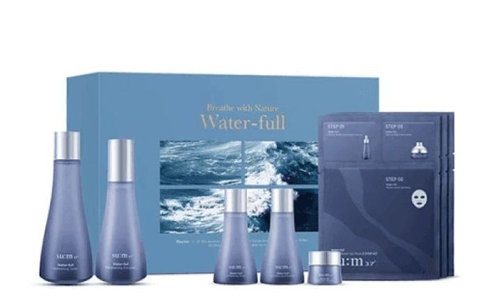 Bộ cấp nước dưỡng da căng mướt chuyên sâu Sum37 Water-full set