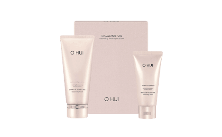 Bộ Sữa Rửa Mặt Dưỡng Ẩm OHUI Miracle Moisture Cleansing Foam (200ml +100ml)