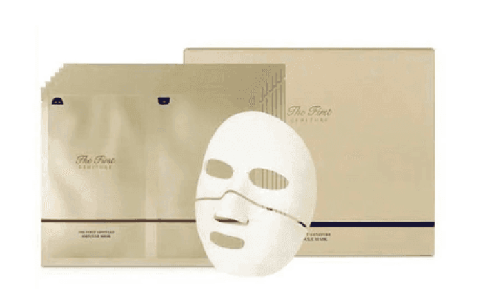 Mặt nạ chống lão hóa da tái sinh da OHUI The First Geniture Ampoule Mask Set