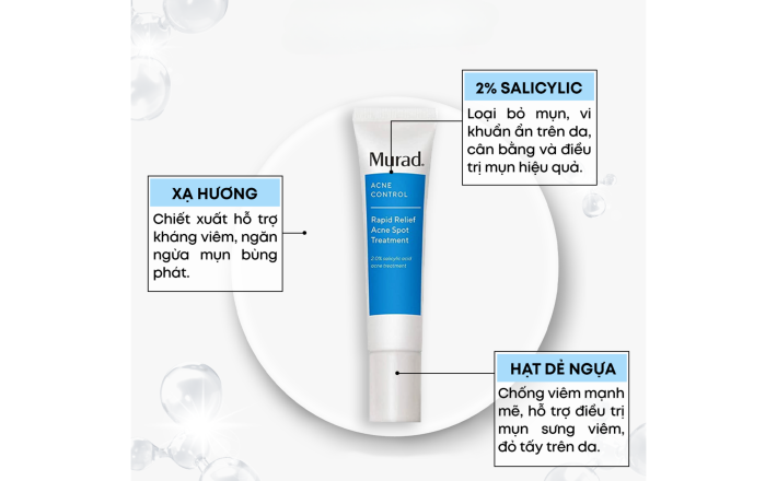 Gel Chấm Giảm Mụn Cấp Tốc - MURAD RAPID RELIEF ACNE SPOT TREATMENT 15ML