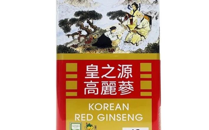 Hồng sâm củ khô hộp thiếc HG Bio 37.5g