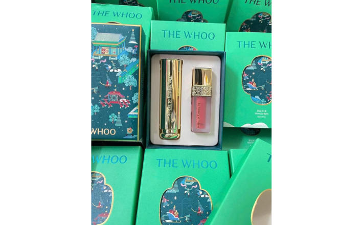 Bộ Son Whoo Gongjinhyang:Mi Glow Lip Balm 2024 Màu Pink - tặng kèm 1 son kem lì mini (bao bì ngẫu nhiên)