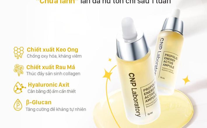 Tinh Chất Keo Ong Tái Tạo Phục Hồi Da CNP Laboratory Propolis Energy Ampule 15ml