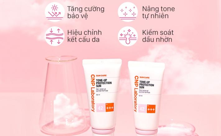 Kem Chống Nắng CNP Laboratory Nâng Tông Da 50ml Tone-Up Protection Sun SPF42 PA+++