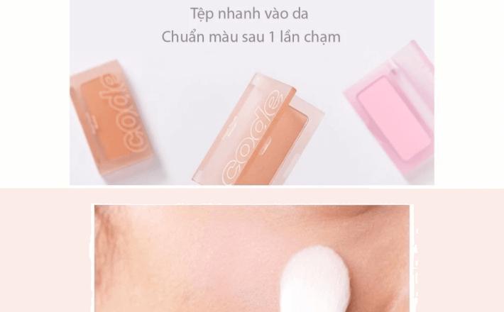  Phấn má hồng mịn lì Code Glokolor Touch Blushter 3.5g