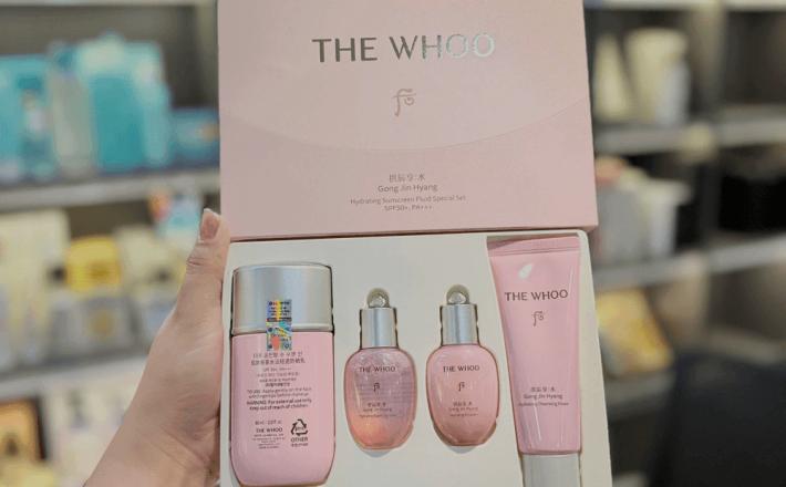 Bộ Kem chống nắng Whoo Gongjinhyang Soo Hydrating Suncreen Fluid Special Set