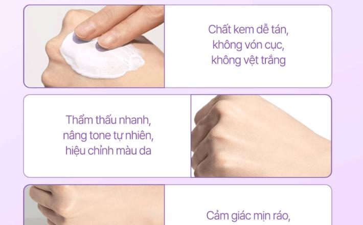 Kem chống nắng trắng d 'Alba Truffle Tone Up Purple 50ml