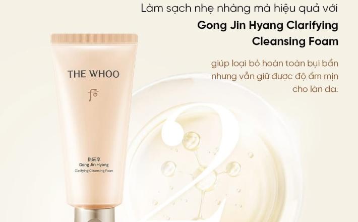 Bộ Làm Sạch Whoo Gongjinhyang Clarifying Cleansing Duo Kit Y25