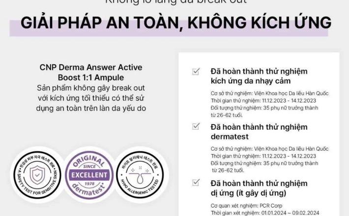 Tinh chất PDRN căng bóng sáng da hỗ trợ tái sinh CNP Derma Answer Active Boost Ampule 30ml