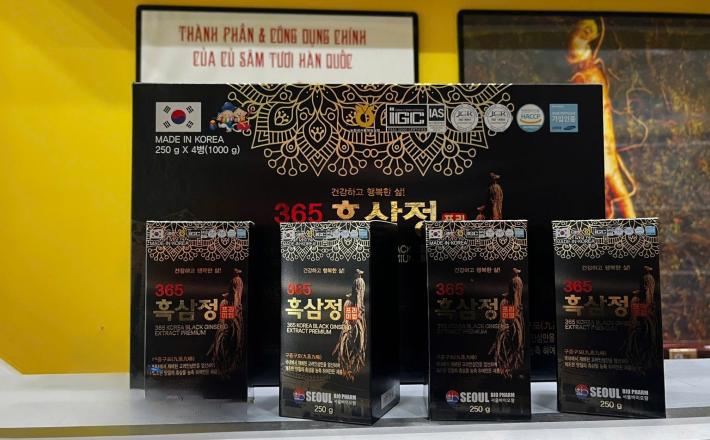Cao Hắc Sâm 365 Seoul Bio Pharm Hàn Quốc 4 Lọ x 250g