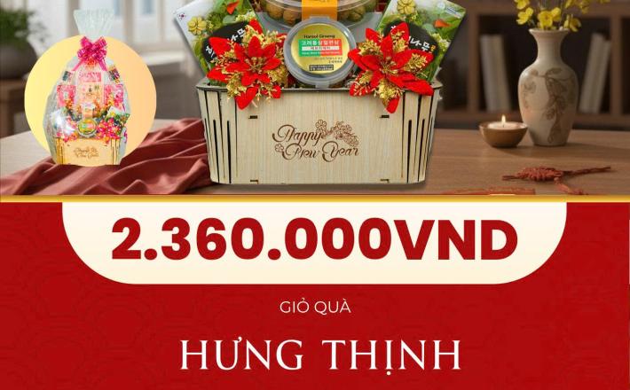 GIỎ QUÀ HƯNG THỊNH – TRAO SỨC KHỎE, GỬI PHÚC LỘC AN KHANG