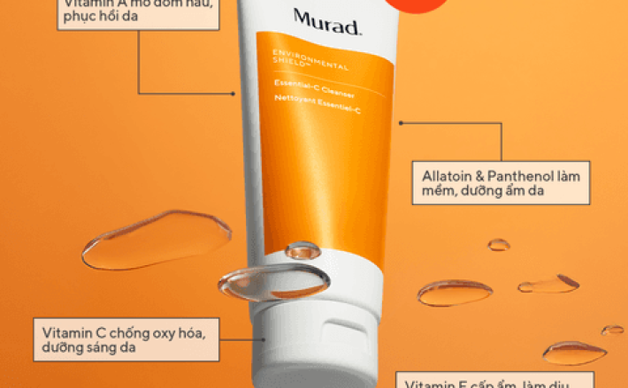 Gel rửa mặt phục hồi sáng da - MURAD ESSENTIAL-C CLEANSER 148ml