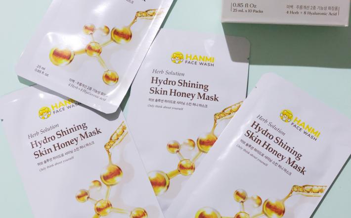 Mặt nạ mật ong Herb Solution Hydro Shining Skin Honey Mash (Hộp 10 miếng)