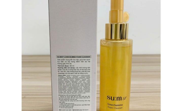 Gel rửa mặt làm sạch bụi bẩn Su:m37 LosecSumma Foam Cleanser 90ml