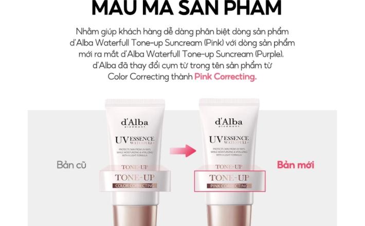 Kem chống nắng nâng tông da d'Alba Waterfull Tone-up Sun Cream SPF 50+ 50ml