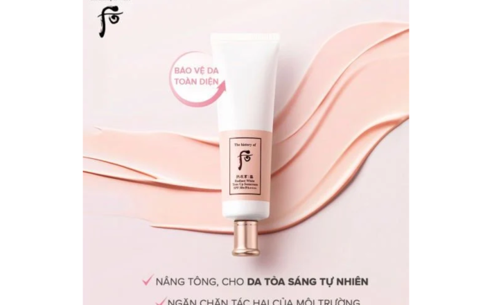 Kem chống nắng Whoo nâng tông Gongjinhyang Seol Radiant White Tone Up Sunscreen SPF50+,PA++++ 50ml