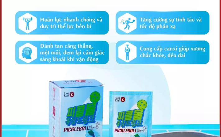 Nước uống hồng sâm Pickleball Jung Kian 6 – 30 gói x 50ml