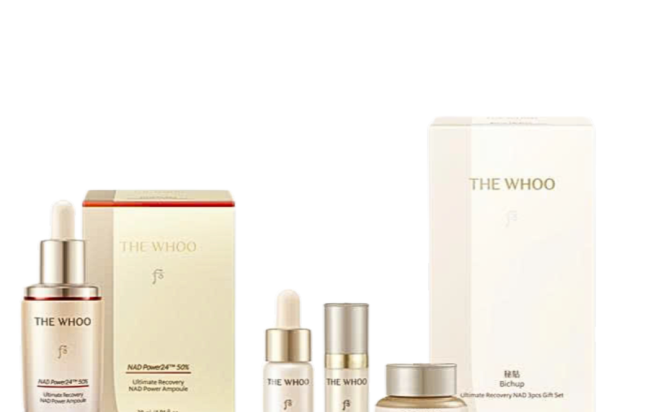 Bộ Tinh Chất Tăng Cường Hỗ Trợ Ngừa Lão Hóa Chuyên Sâu The Whoo Bichup Ultimate Recovery NAD Power Ampoule Special set