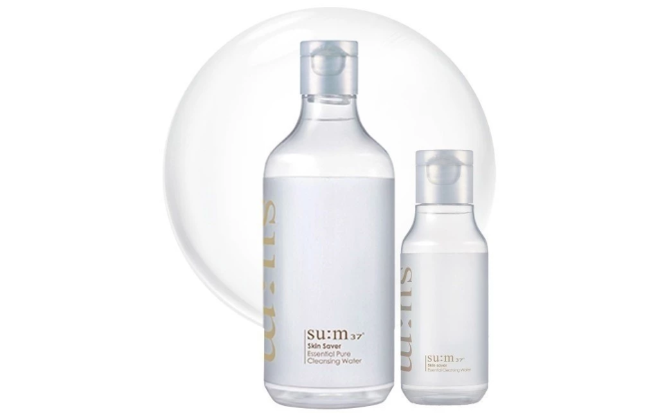 Bộ Nước tẩy trang giàu ẩm 3 trong 1 Sum37 Skin Saver Essential Cleansing Water 400ml+100ml