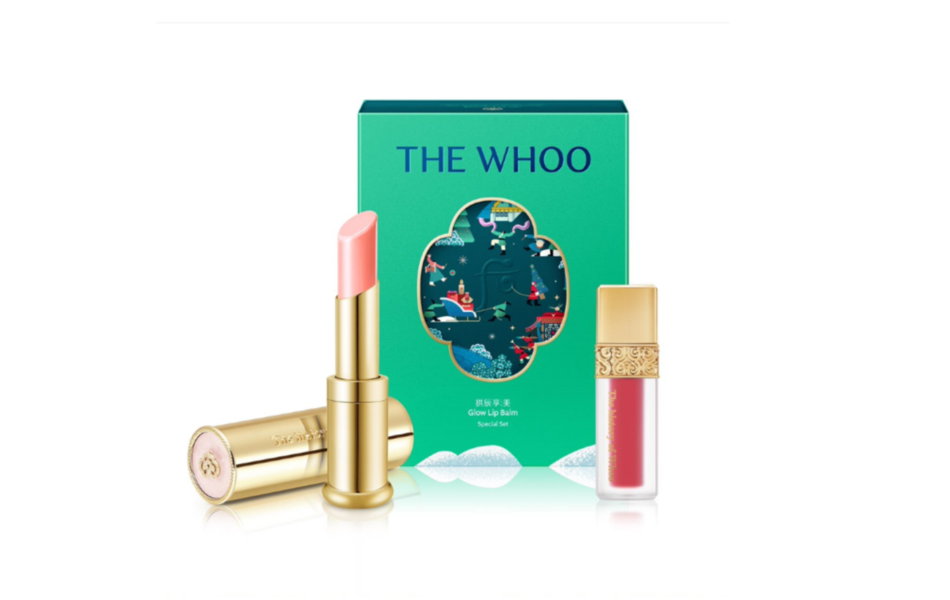 Bộ Son Whoo Gongjinhyang:Mi Glow Lip Balm 2024 Màu Pink - tặng kèm 1 son kem lì mini (bao bì ngẫu nhiên)