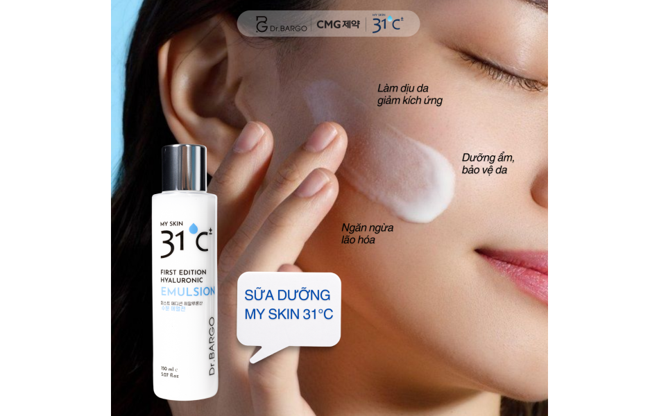 Sữa dưỡng Hyaluronic MY SKIN 31 độ C 150ml