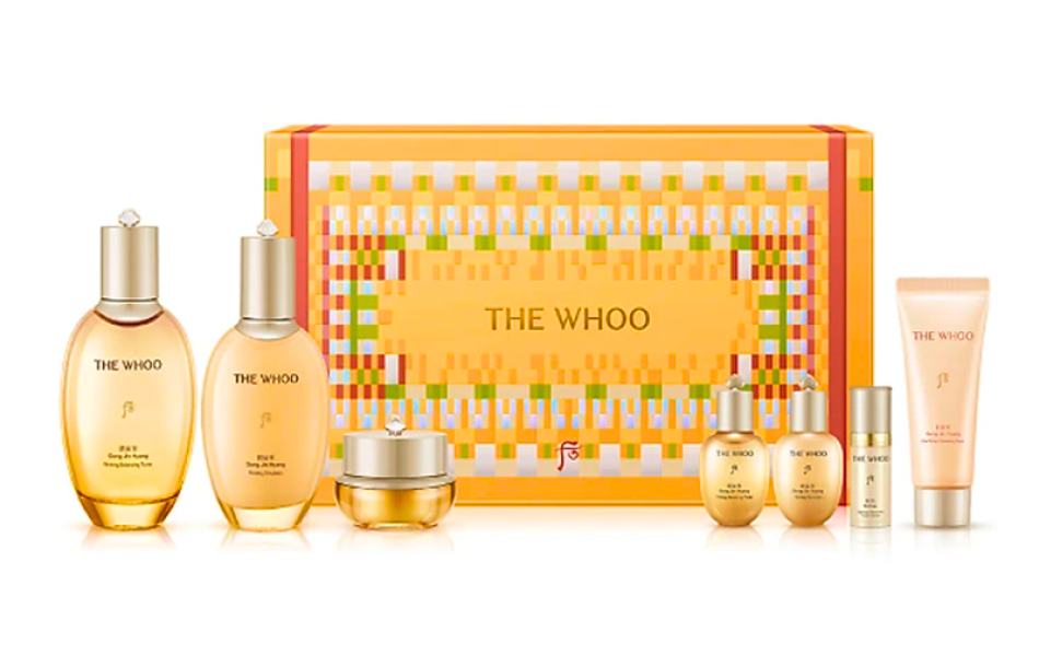 Bộ sản phẩm dưỡng ẩm và cải thiện đàn hồi da The whoo Gong Jin Hyang Special 3PCS set