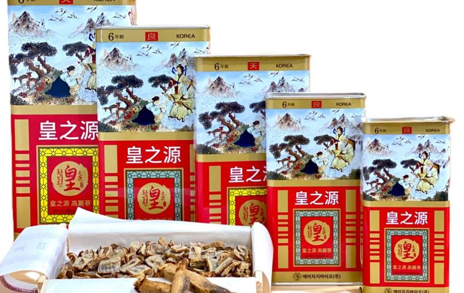 Hồng sâm củ khô hộp thiếc HG Bio 150g