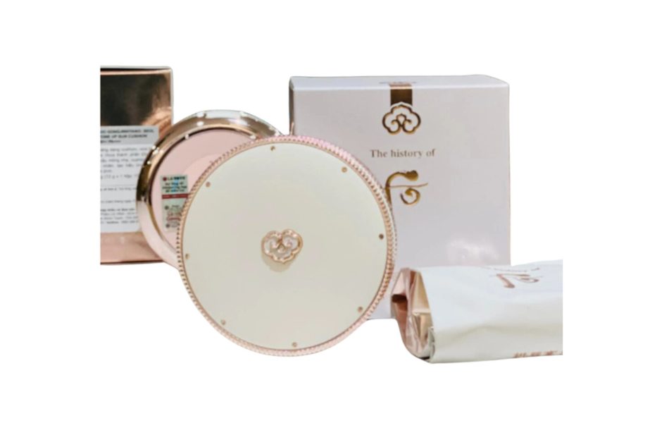 Phấn Nước Dưỡng Trắng, Chống Nắng & Nâng Tone Da Whoo Gongjinhyang Seol Radiant White Tone Up Sun Cushion 13g + lõi thay thế 13g