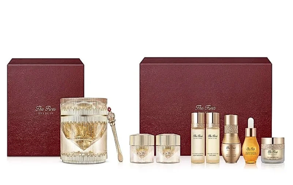 Bộ kem dưỡng trẻ hóa da từ bột kim cương OHUI The First Diadein Solitaire Cream