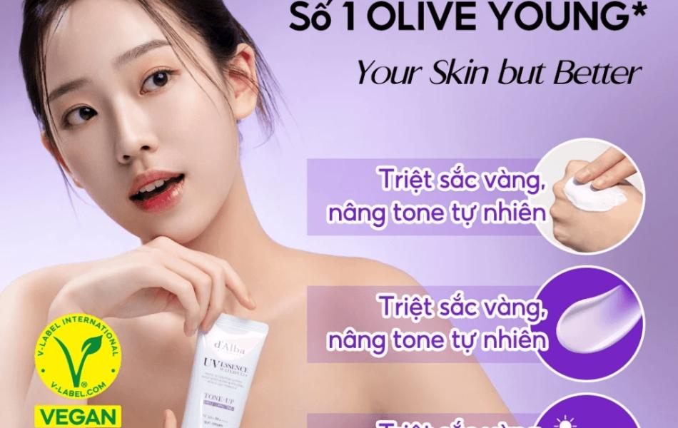 Kem chống nắng trắng d 'Alba Truffle Tone Up Purple 50ml