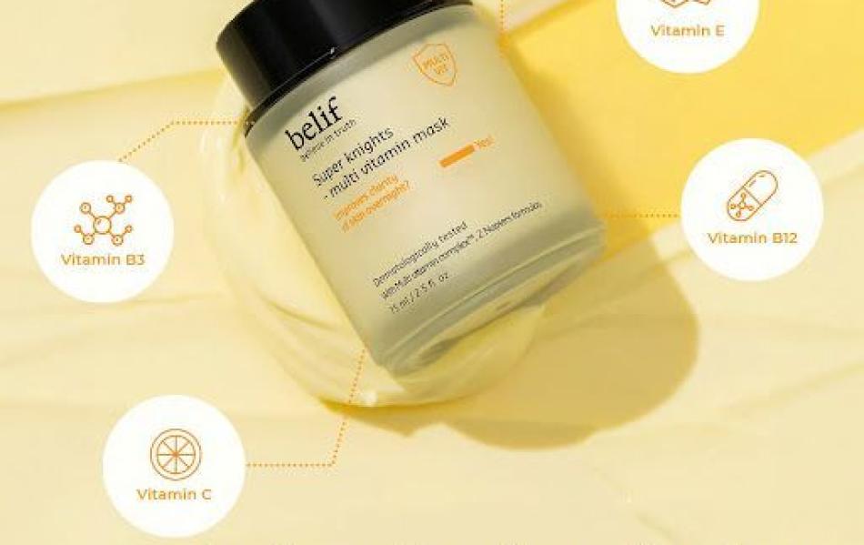 Mặt nạ dưỡng ẩm BELIF - super knight multi vitamin mask 75ml