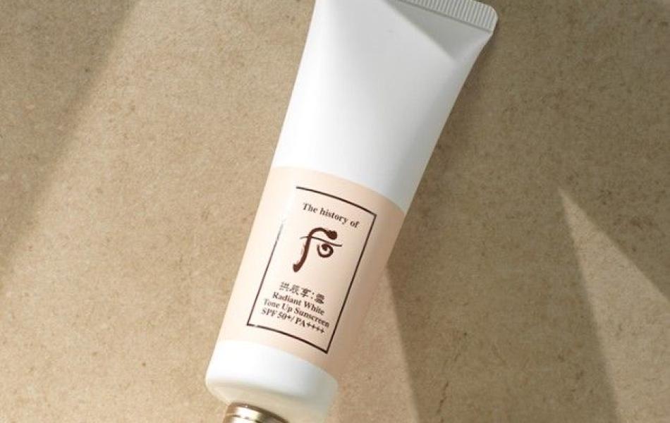 Bộ Kem chống nắng nâng tông da THE WHOO Gong jin hyang Seol Radiant White Tone Up Sunscreen SPF50+,PA++++ 50ml