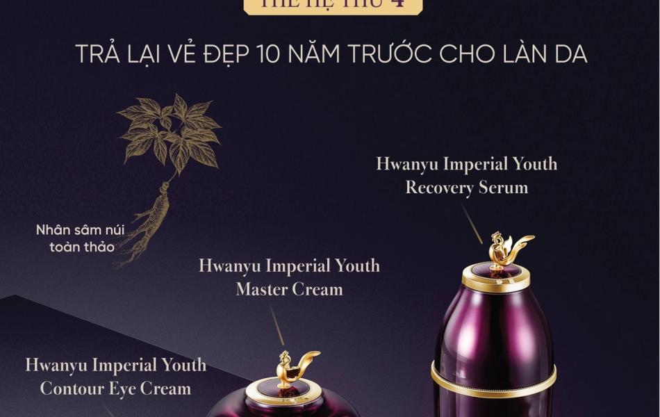 Bộ Tinh chất Kiệt tác Hoàn lưu Hwanyu Imperial Youth Recovery Serum Special Set