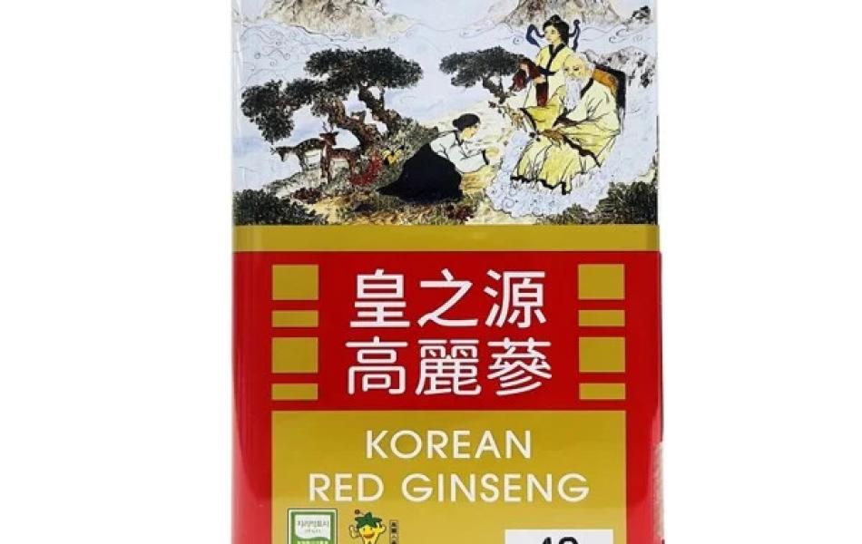 Hồng sâm củ khô hộp thiếc HG Bio 37.5g